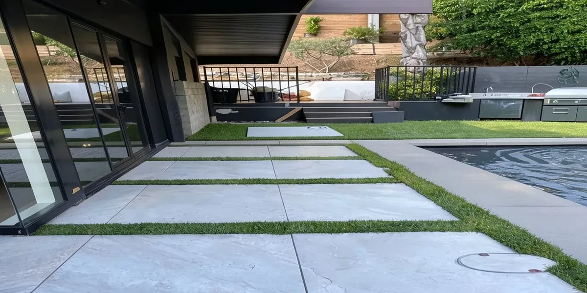 Stucco finish on modern home