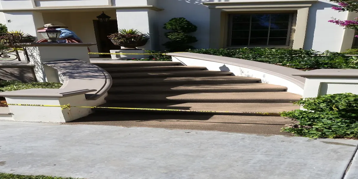 Elegantly placed flagstone stepping stones