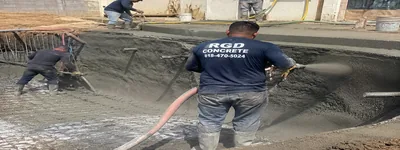 Shotcrete spray application for pool shell